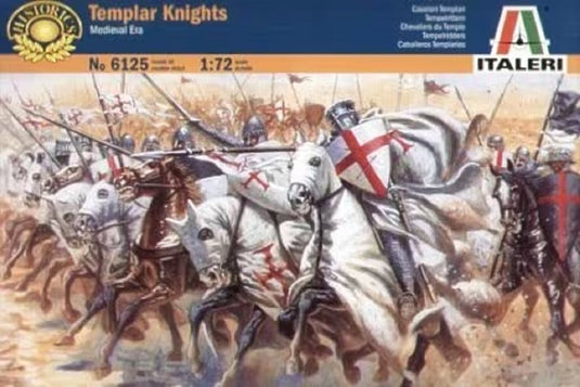 Italeri modelbouwpakket diorama - 6125 templar knights - medieval era plastic - 1:72 - modelbouw