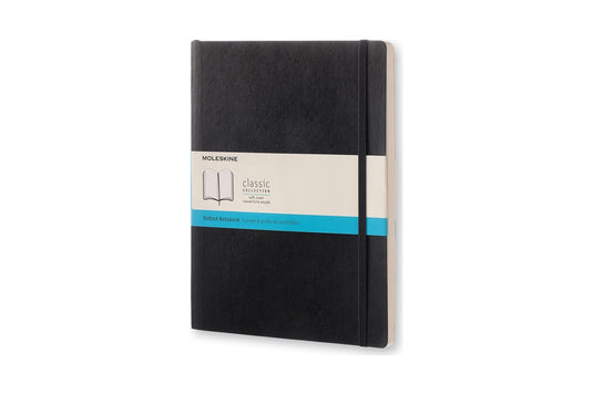 Moleskine classic notitieboek - extra large - softcover - gestippeld - zwart