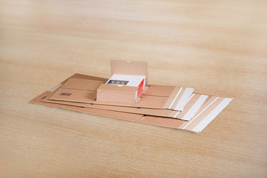 Raadhuis wikkelverpakking - 249x165x60mm - a5+ - bruin - 10 stuks - rd-351156-10