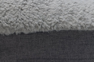 Beeztees memory foam ligbed yura - hondenkussen - grijs - 120x80x15cm