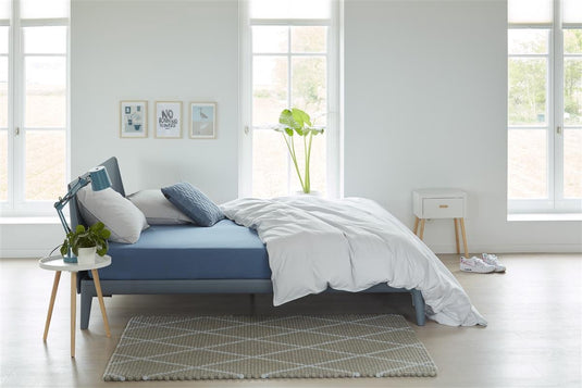Beddinghouse - jersey - hoeslaken - 90x220 cm - blauw