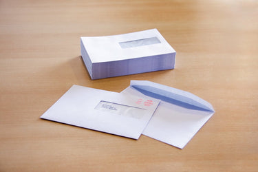 Raadhuis dienstenvelop - 156x220mm - ea5 - venster rechts - gegomd - wit - 500 stuks - rd-202050