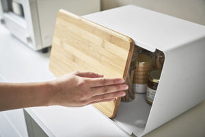 Yamazaki broodtrommel met deksel - tower - wit