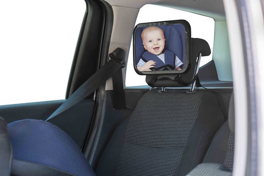 Dooky autospiegel – veilig baby spiegel voor achterbank – 360 graden verstelbaar – eenvoudig te bevestigen – universeel formaat 25,5x17,5 cm