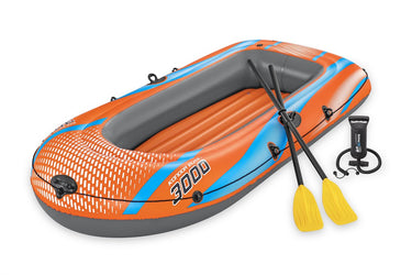 Bestway opblaasboot 'kondor elite 3000' raft set - 2 volwassenen 1 kind - incl. accessoires