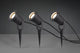 Trio ubangi - spot - antraciet - excl. 3x gu10 4,9w - buitenverlichting - ip65