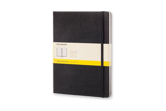 Moleskine classic notitieboek - extra large - hardcover - geruit - zwart