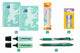 Oxford back to school - schoolset - collegeblok a4+, pennen markeerstiften - scholieren en studenten - pastel groen