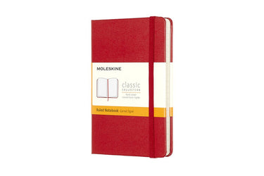 Moleskine classic notitieboek - pocket - hardcover - gelinieerd - rood