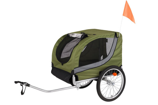 Flamingo fietskar tybalt – groen, 76 × 57 × 65,5 cm | geschikt voor fiets e-bike