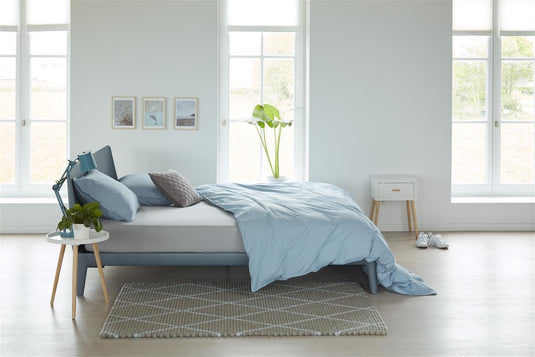 Beddinghouse - jersey - split-topper - hoeslaken - 140x220 cm - licht grijs