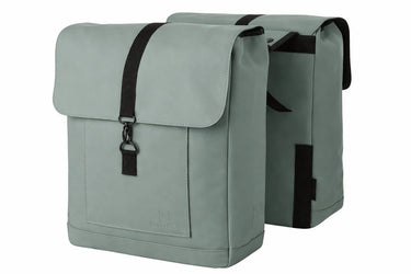 Fastrider jaxx ii dubbele fietstas – mik-compatibel – 28l – waterafstotend – incl. laptopvak – eucalyptus
