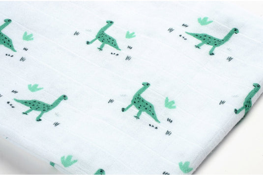 Béaba ele doeken – set van 3 tetra doeken – 100% biologisch katoenen doek – 70×70 cm – ademende ultrazachte mousseline – inclusief deluxe geschenkdoos – jurassic green