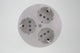 Uni inbouw stopcontact - 3-voudig - rond - randaarde - polarwit