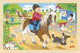 Goki houten legpuzzel ponyboerderij, 24st.