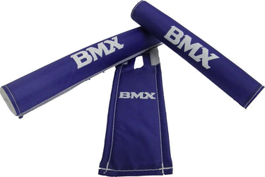 pads BMX junior foam blauw 3-delig