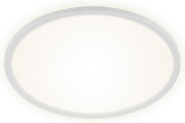 Briloner slim - led plafonniére - plafondlamp dimbaar - plafondlamp met achtergrondverlichting - incl. afstandsbediening - 22 watt - 3000 lumen - wit