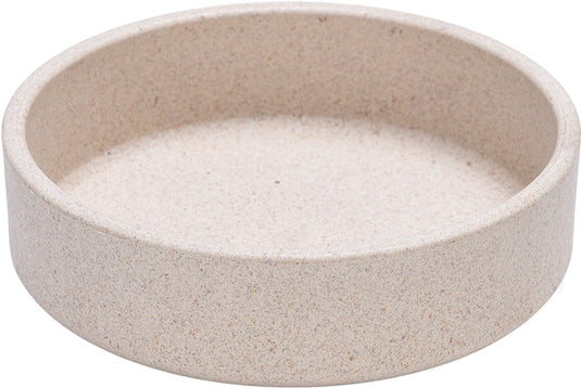 Designed by lotte eetbak noor - voerbak - drinkbak - kat - bamboe - beige - 12 cm one size
