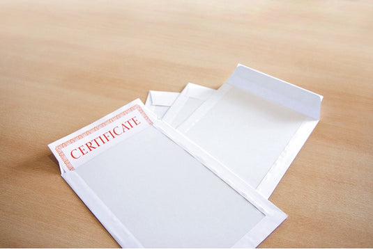 Raadhuis bordrug envelop - 220x312mm - ea4 - wit - met plakstrip - 100 stuks - rd-308530