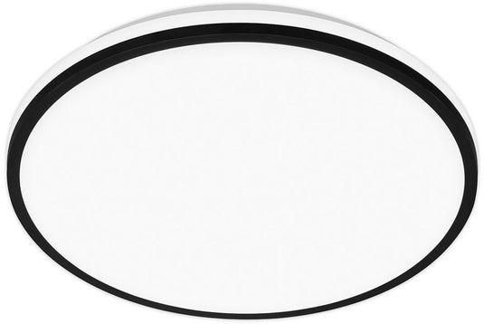 Briloner pulap a – led plafonniere – plafondlamp met eek a lichtbron* – indirect licht – neutraal wit licht – ø 33cm - zwart