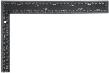 Vorel serie - metalen winkelhaak - 300x200 mm - zwart - duurzaam
