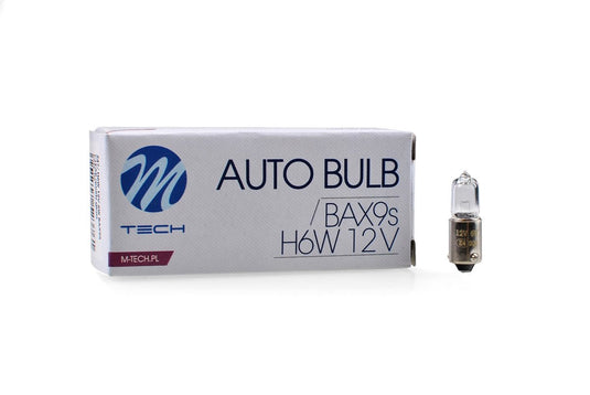 M-tech - h6w 12v 6w - helder - 10 stuks
