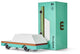 Candylab toys candycar world: wagon teal (f240) 8,9x4,1x3cm, wooden diecast, magnetic, in giftbox, 3+