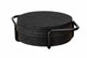 Wenko vilten onderzetters met houder, 8 stuks, zwart, 14x10cm - onderzetters voor glazen - onderzettersset zwart - ronde onderleggers design - coasters