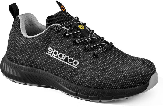 Sparco werkschoenen s3s - traction asan - zwart zilver — black — 44