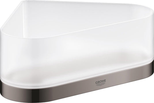 Grohe selection hoek douchetray met houder - hard graphite (donker grijs) - 41038a00