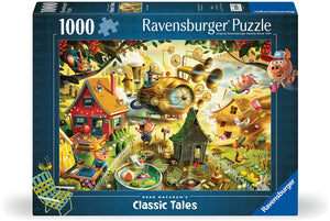Ravensburger kijk uit kleine biggetjes! - dean macadam - puzzel van 1000 stukjes