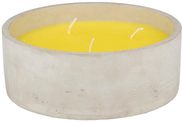 Arti casa citronella kaars - 38 uur brandtijd - cement pot - 20 x 7,5 cm - tuinkaars - tuin decoratie