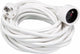 Perel verlengkabel, h05vv-f 3g1.5, 5 m, 16 a 230 v, 3500 w, type e f, voor binnen, pvc, wit