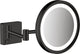 Hansgrohe addstoris scheerspiegel led licht mat zwart