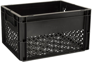 Fastrider fietskrat medium - zwart - 22l