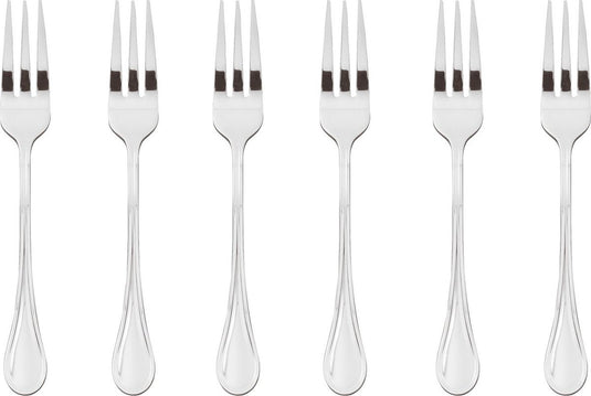 Sambonet gebaksvorkjes royal zilver 6 stuks