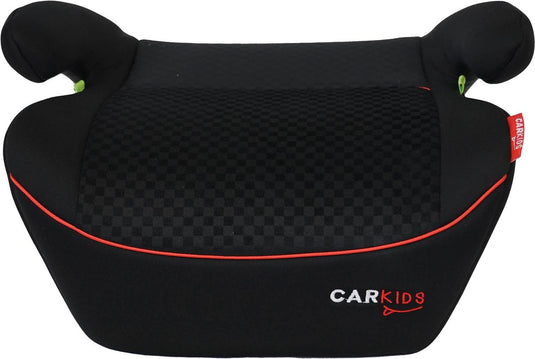 Carkids i-size zitverhoger alex - voldoet aan i-size r-129 norm - voor kinderen van 125-150cm – afneembare wasbare hoes - flexibele installatie – zwart rood