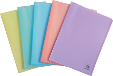 Exacompta showalbum chromaline, 40 tassen, geassorteerde pastelkleuren 5 stuks