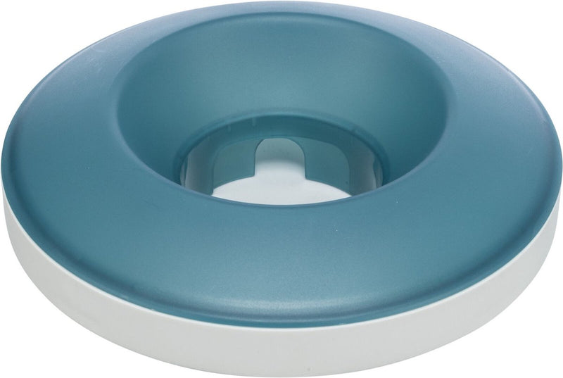 Load image into Gallery viewer, Trixie slowfeeding rocking bowl kunststof tpr grijs blauw
