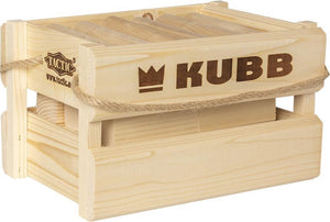 Tactic kubb – vang- en werpspel – origineel zweeds werpspel in luxe houten draagkist – duurzaam grenenhout