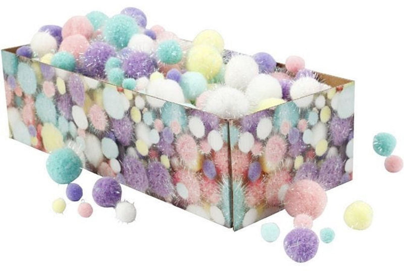 Load image into Gallery viewer, Creativ company pom-poms pastelkleuren, 400gr.
