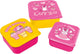Stor disney's toy y lotso 3-in-1 snackdoosjes - 3 formaten - vierkant - sluit goed af - lunchboxen voor kinderen - los deksel - geschikt voor koekjes, fruit en snacks - roze geel