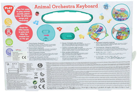 Playgo dieren keyboard - speelgoed piano met dierengeluiden en melodieën.