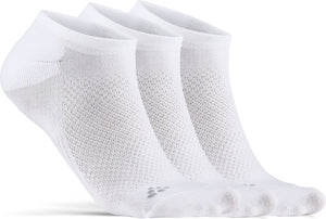 Craft core dry footies 3-pack unisex sportsokken - wit