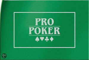 Tactic pro poker speelkleed – pokermat van stevig vilt – 90x60 cm – groene casino lay-out – voor texas hold’em en andere pokervarianten – geschikt voor 2 tot 12 spelers – vanaf 14 jaar