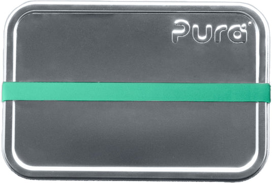 Pura lunchbox - small - inclusief silicone band - rvs - plasticvrij