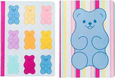 Kangaro schriften - b'log sweet candy - formaat a5 - met lijn - 2 stuks - met aarbeiengeur
