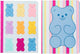 Kangaro schriften - b'log sweet candy - formaat a5 - met lijn - 2 stuks - met aarbeiengeur