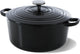 Bk bourgogne braadpan gietijzer 28cm 6.7l - inductie braadpan - gietijzeren braadpan - ovenbestendig tot 230 graden - deksel met druipringen - wit geëmailleerde binnenkant - zwart