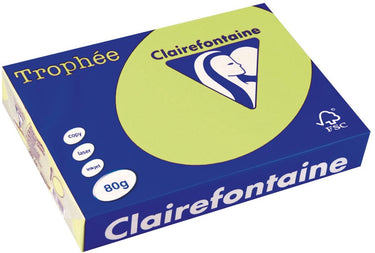 Clairefontaine trophée gekleurd papier, a4, 80 g, 500 vel, golfgroen